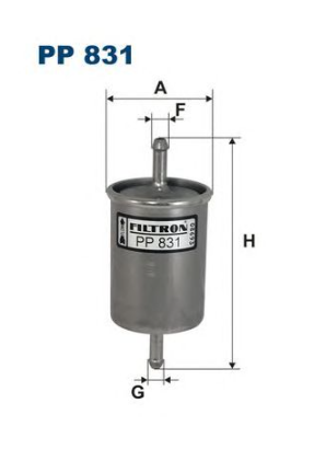 Фільтр тонкого очищення палива PP831 FILTRON