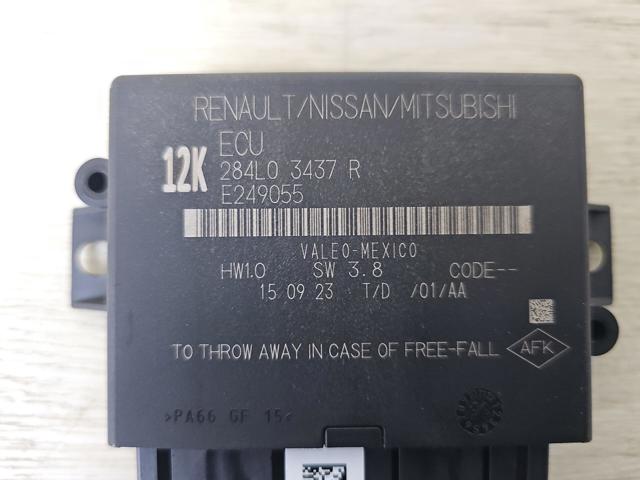Модуль керування (ЕБУ) парктроніком 284L03437R NISSAN