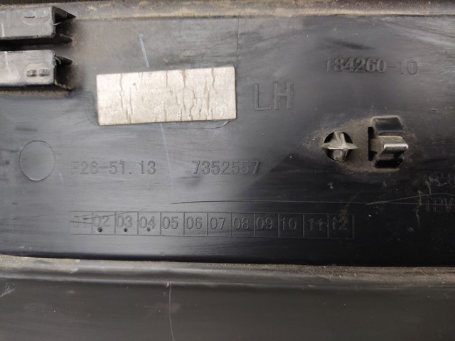 Накладка зовнішня (молдинг) порога, задня ліва 51137352557 BMW