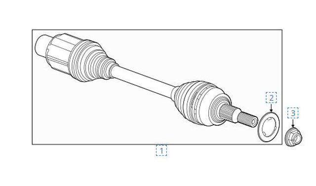 Вісь передня 85035248 GM