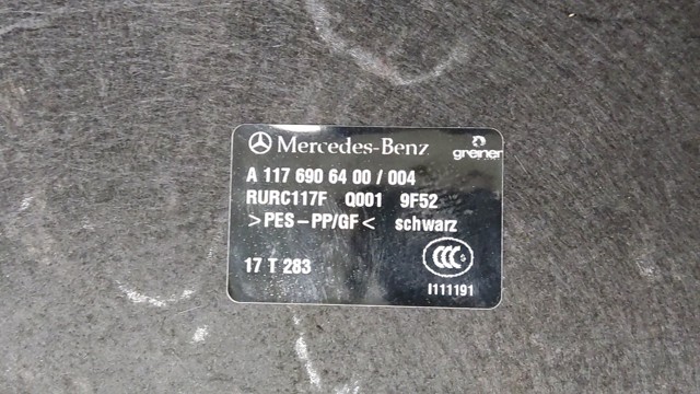 Полку салону, задня (багажного відсіку) A11769069009F52 MERCEDES