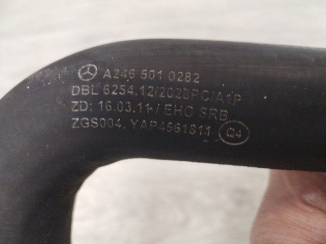 Шланг/патрубок радіатора охолодження, нижній A2465010282 MERCEDES