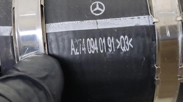 Шланг/патрубок інтеркуллера A2740940191 MERCEDES