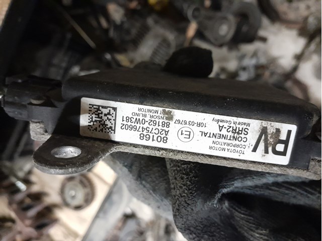 Датчик сигналізації паркування (парктронік), задній 881620W381 TOYOTA