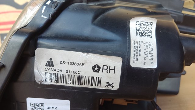 Права блок фара 05113336AE CHRYSLER