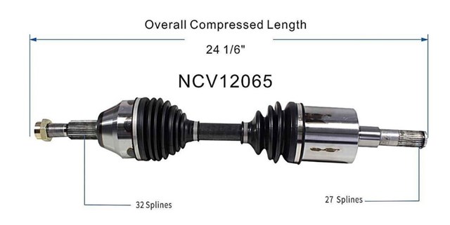 Привід передній лівий NCV12065 GSP