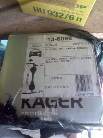 Піввісь передня, права 9619947480 FIAT