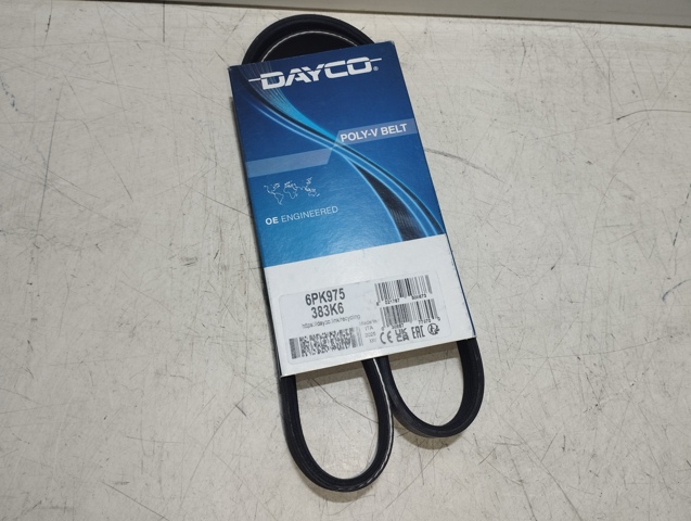 Ремінь приводний, агрегатів 6PK975 DAYCO