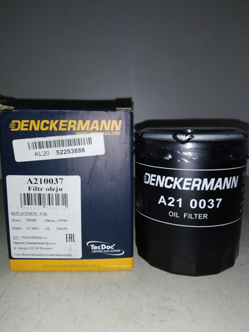 Фільтр масла A210037 DENCKERMANN