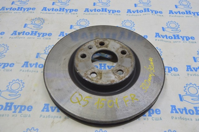 Диск переднього гальма 4G0615301C VAG
