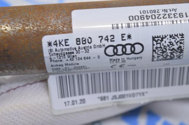 Подушка безпеки, шторка бічна, права, AIRBAG 4KE880742E VAG