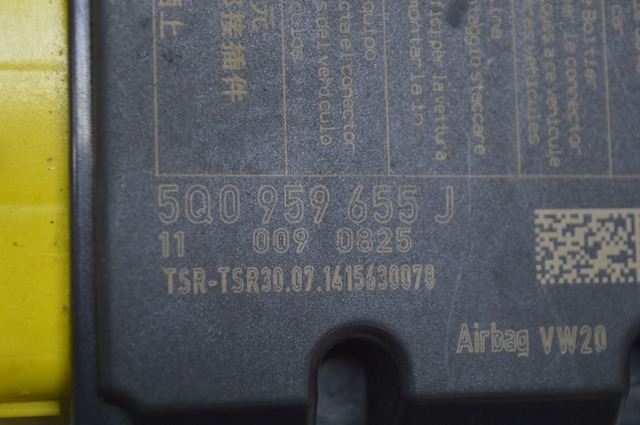 Модуль srs airbag компьютер подушек безопасности audi a3 8v 15-20 4d, 5d (01) ок 5q0-959-655-j-z00 5Q0-959-655-J-Z00