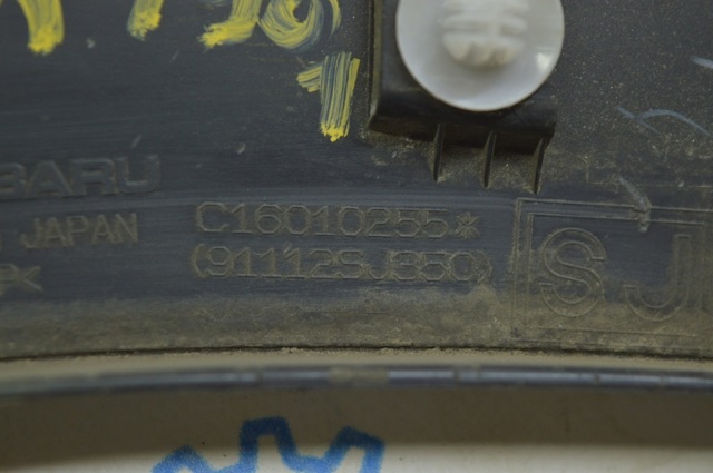 Молдинг арки колеса заднього, лівий 91112SJ350 SUBARU