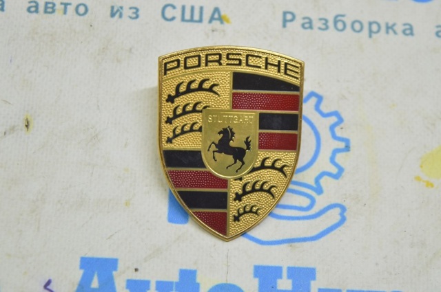 Фірмовий значок капота 9P1853601 PORSCHE