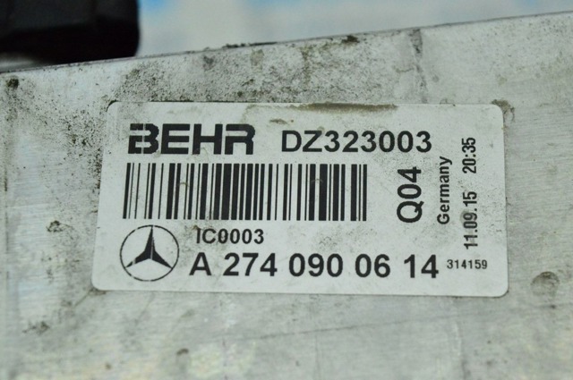 Радіатор інтеркулера A2740900614 MERCEDES