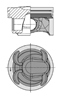 Поршень в зборі 40315600 KOLBENSCHMIDT