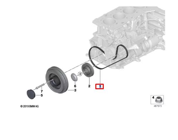 Привід допоміжних агрегатів 11289455973 BMW