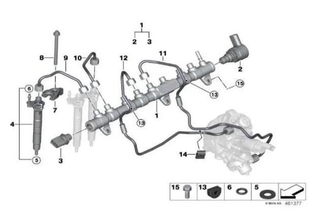 Форсунка паливна 13538571565 BMW