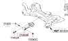 Подушка (опора) двигуна, передня Кіа Оптіма