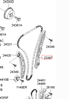 Заспокоювач ланцюга ГРМ 2443125001 HYUNDAI
