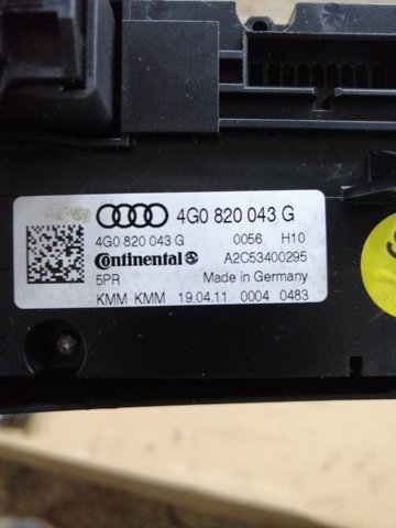 Апаратура регулювання контролю кондиціонування повітря 4G0820043G5PR VAG