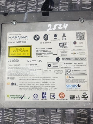 Магнітола 65129289615 BMW