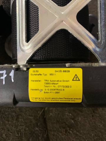 Пасок безпеки задній лівий A21286095859C94 MERCEDES