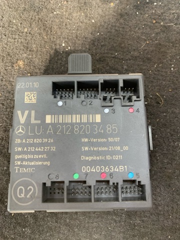 Блок комфорту передніх дверей A2129004402 MERCEDES