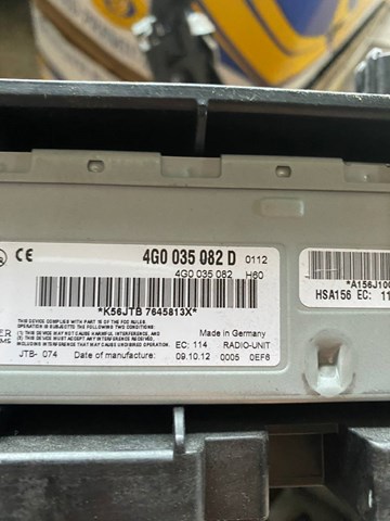 Магнітола 4G0035082D VAG