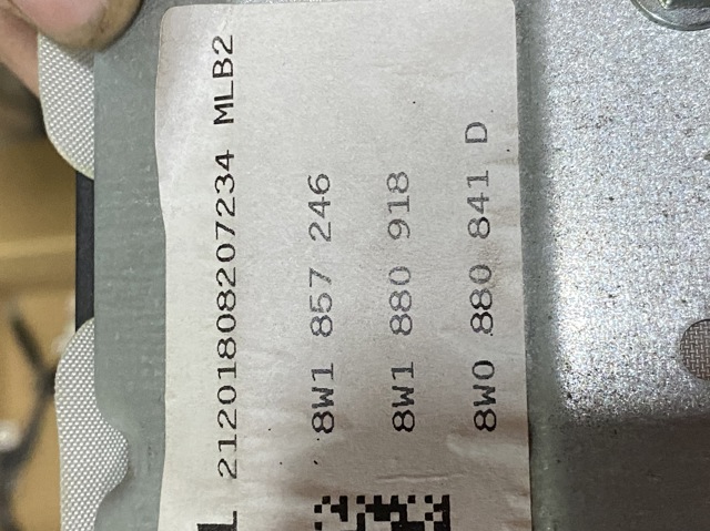 Подушка безпеки, водійська, AIRBAG, захисту колін 8W0880841D VAG