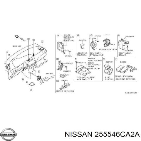 Кільце Ейрбег контактне 255546CA2A NISSAN