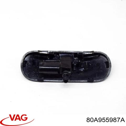 Форсунка омивача скла лобового, ліва 80A955987A VAG