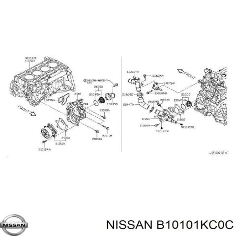 Насос системи охолодження B10101KC0C NISSAN