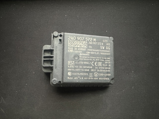 Радарний датчик дистанції 2Q0907572M VAG
