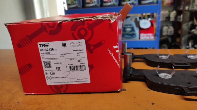 Дискові гальма GDB2126 TRW