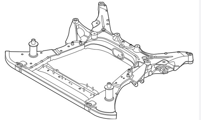 Підрамник передньої підвіски Ford Mustang MACH-E