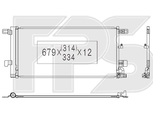 Конденсатор кондиціонера FP 12 K368-KY