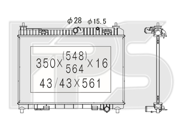 Радіатор охолодження FP 28 A480