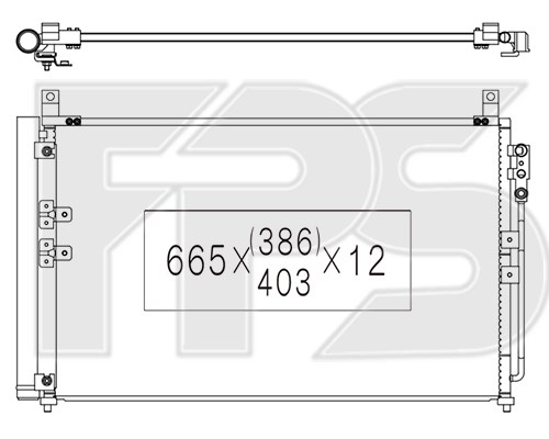 Конденсатор кондиціонера FP 33 K366-KY