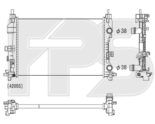 Радіатор охолодження FP 38 A579-KY