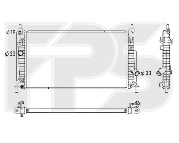 Радіатор охолодження FP 44 A306-KY