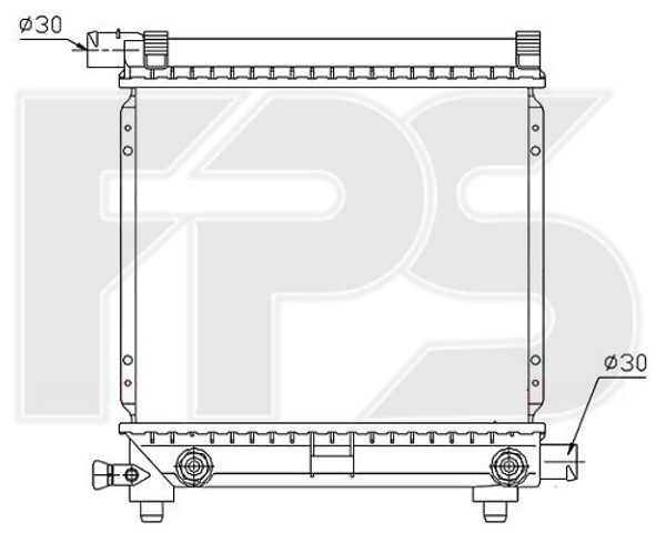 Радіатор охолодження FP 46 A215-X