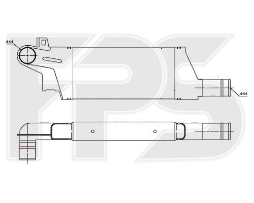 Радіатор наддуву FP 52 T98-NF
