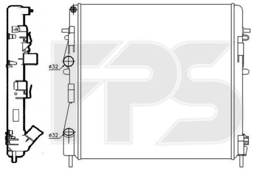 Радіатор охолодження FP 56 A1152-X