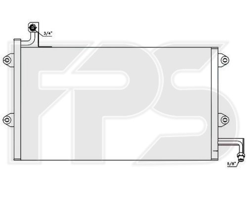 Конденсатор кондиціонера FP 74 K174-X