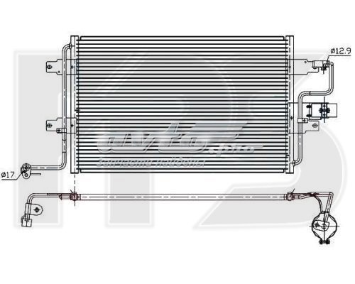 Конденсатор кондиціонера FP 74 K353-X