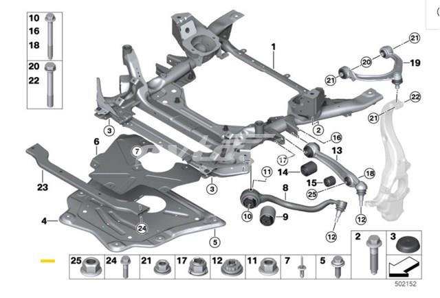 Захист картера двигуна 31116853815 BMW