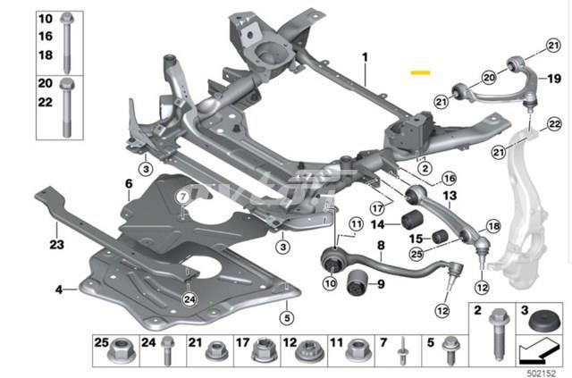 Передня балка 31116866690 BMW
