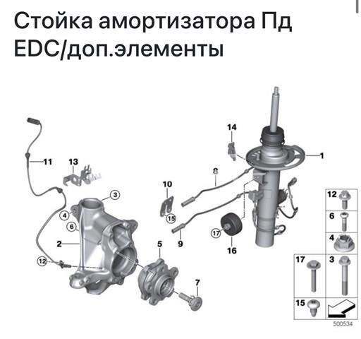 Цапфа передні праві 31216882596 BMW