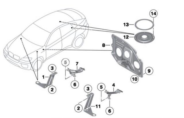Кронштейн кріплення захисту двигуна 51717188835 BMW
